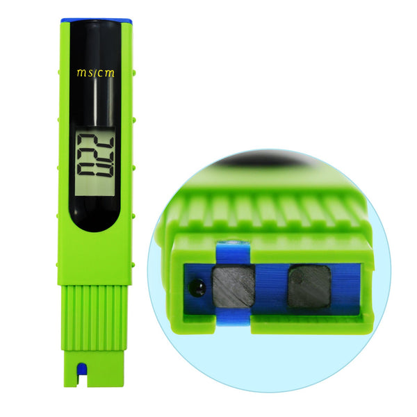 ECM-227 Digital LCD EC Conductivity Meter Tester 0~19.99ms/cm Pen Type with Backlight, Hydroponics, Aquaculture