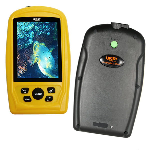 FF-3308-8 LUCKY Portable Underwater Fishing & Inspection Camera Video System Kit w/ 3.5inch Handheld Color Live-view Display Monitor, 20m Cable, Cam with Wide Angle Lens and Far-infrared LED, CMD sensor Fish Finder Sea Locator