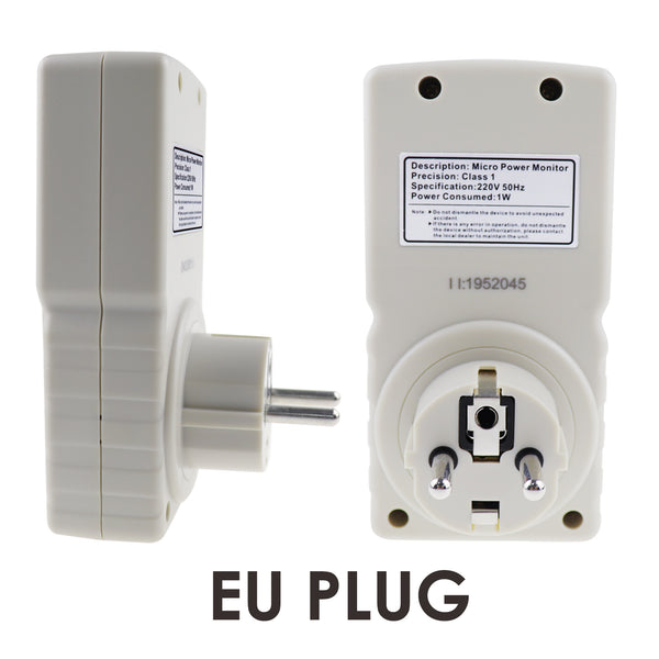 PCM-282 Digital Power Meter Wattmeter Energy Consumption Meter Plug-in Socket Design