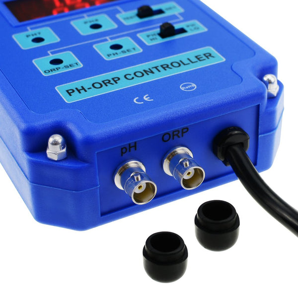 PH-803 DIGITAL PH ORP (2 in 1) CONTROLLER + ELECTRODES + CO2 & O3 Relay 110V/220V