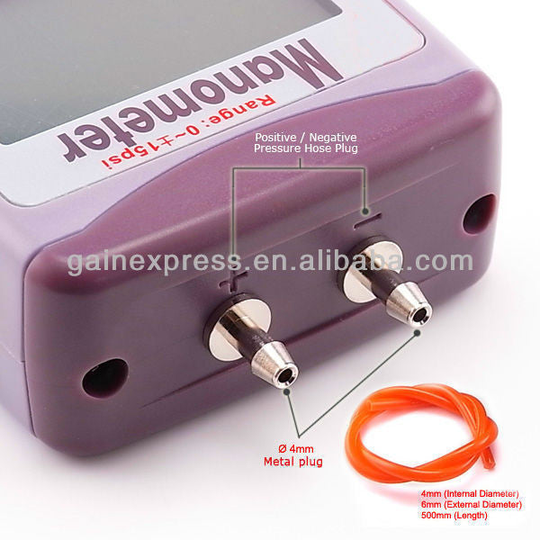 MA215 Professional Digital Differential Air Pressure Manometer Gauge