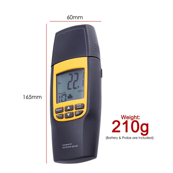 VA8041 Ultrasonic Thickness Meter Tester Gauge Measure 1.2~220 mm
