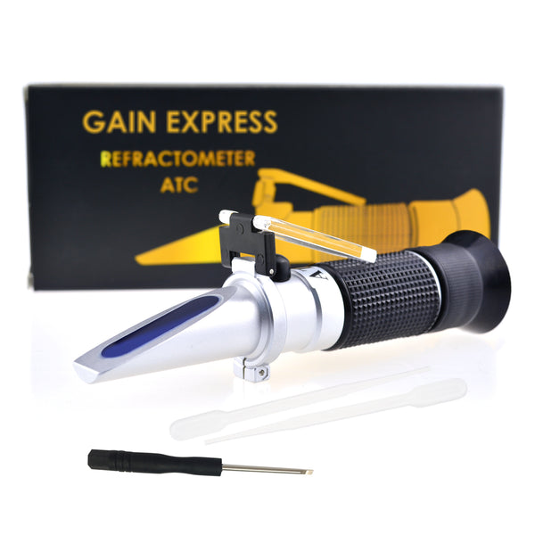 REA-503ABATC 6-in-1 Automotive Car Refractometer ATC for Adblue/ Antifreeze/ Battery Acid/ Windshield Fluid, Propylene Ethylene Glycol Cleaning Coolant Charge Specific Gravity Density Condition