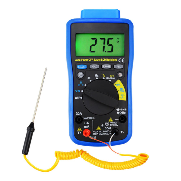 MUL-211 Digital DMM Multimeter Tester with USB/ Software CD and Data Output Function