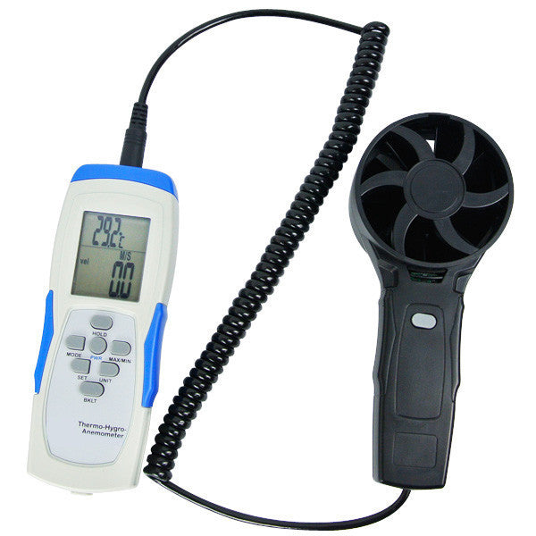 M0198653 USB Thermo-Hygro-Anemometer Dew Point Wet bulb Heat Index Wet Bulb Global Temp