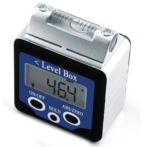 AG-02LB  Digital 360° Bevel Box / Inclinometer w/ Magnets & Spirit Level Angle Finder Large LCD Display
