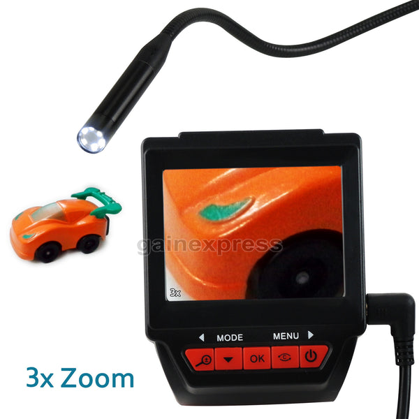 C0588G Watch Type Wearable Borescope endoscope Video inspection camera 8.5mm diameter + 1M Cable