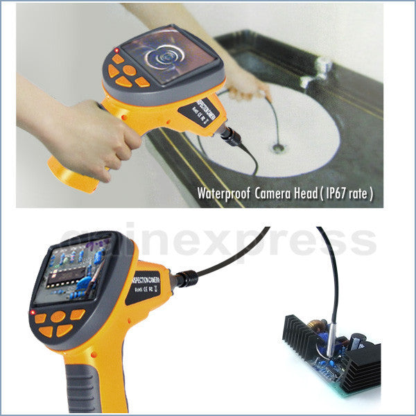 C0599H-5530L1 Industrial Endoscope 3.5" LCD Video Inspection 5.5mm Camera Borescope 1M Cable