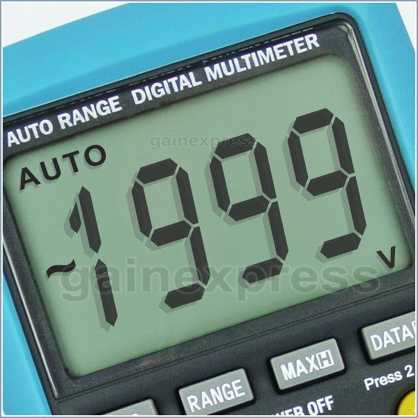 E04-012 Digital Multimeter DCV ACV OHM ACA Diode Temperature Tester
