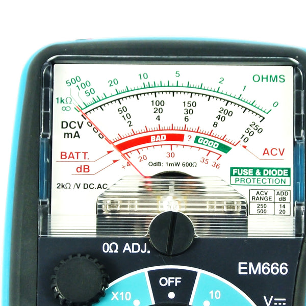 E04-018 Analog 5 scales Multimeter DC AC OHM Decibel Resistance