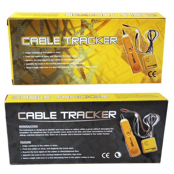 E04-026 Telephone Line Cable Tracker Wire Tracer Tester Sender and Reciever Kit Tone Continuity