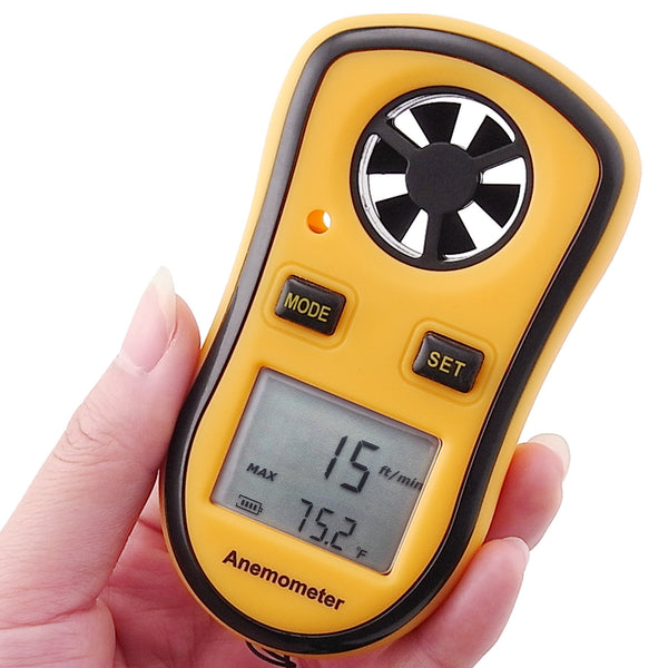 GM8908 Digital Pocket Anemometer Wind Speed Meter Thermometer