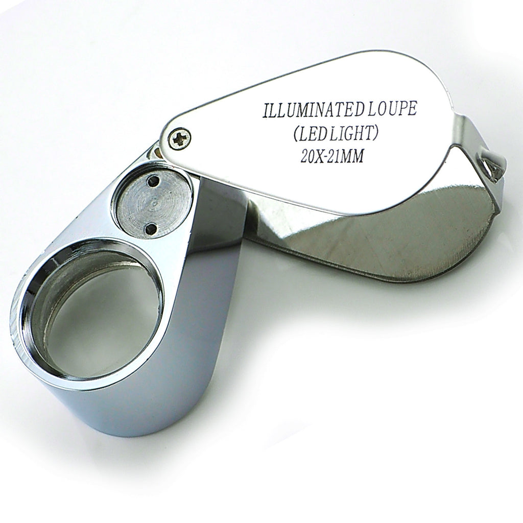 20x Silver Mini Jewelry Loupe Magnifier Glass for Magnifiers micros