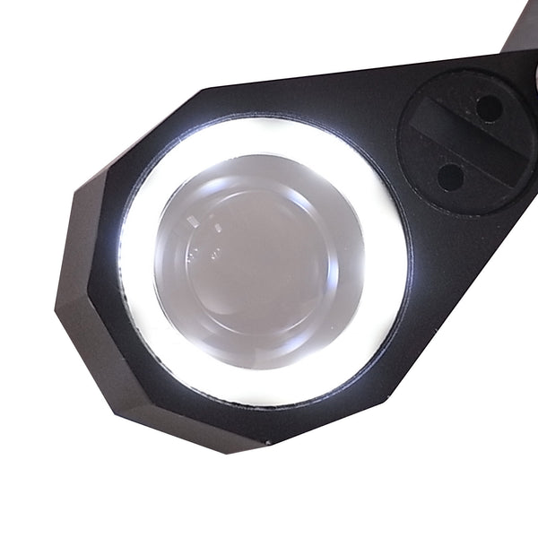 GM20 20X 21mm lens Jeweler Loupe Magnifier + 6 LED light,