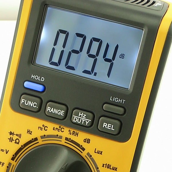 GVA-19 5-in-1 Multimeter with LUX, dB, °C, RH, AC, DC