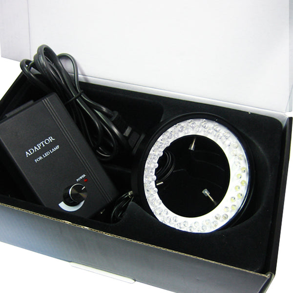 GX-380 48 LED Camera Microscope Ring Light (White Bulbs, 74mm max dia)