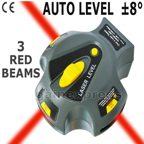 K01CK-0048G Auto Self Leveling Laser Level Marker 3 Beam Line Plumb