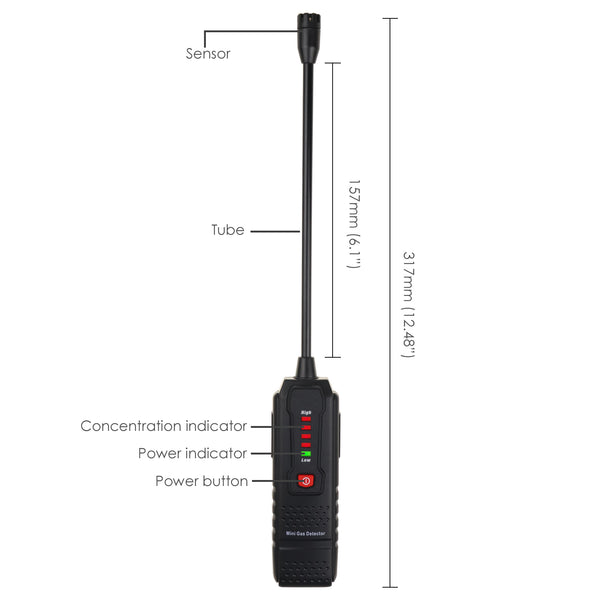 LKD-360 Combustible Gas Leak Detector Gas Leakage Sniffer Methane, LPG, LNG, Fuel, Sewer Gas. Alcohol, Gasoline Flammable Gases