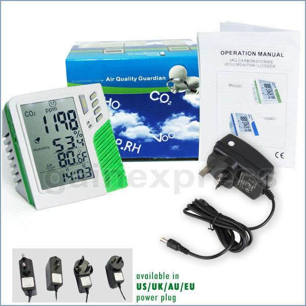 M0198137 Carbon Dioxide Temperature Humidity RH CO2 Monitor Taiwan Made
