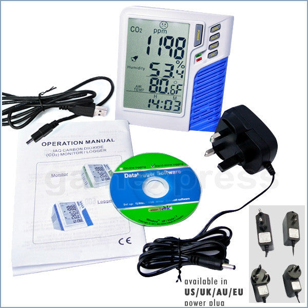 M0198537  Indoor Carbon Dioxide (CO2) Monitor & Datalogger Made in Taiwan