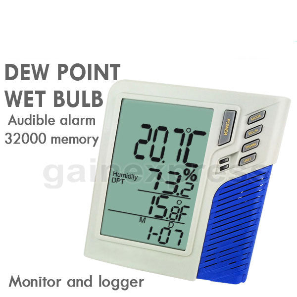 M0198585 Wallmount / Desktop Temperature Humidity RH Datalogger Monitor