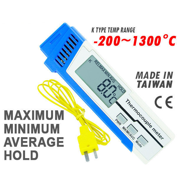 M0198850 Pen-type K type Bead Wire Thermocouple Thermometer Meter Made in Taiwan
