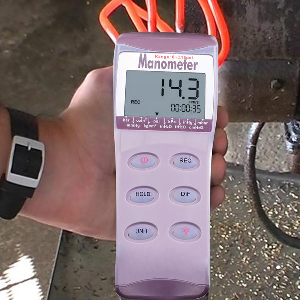 MA215 Professional Digital Differential Air Pressure Manometer Gauge
