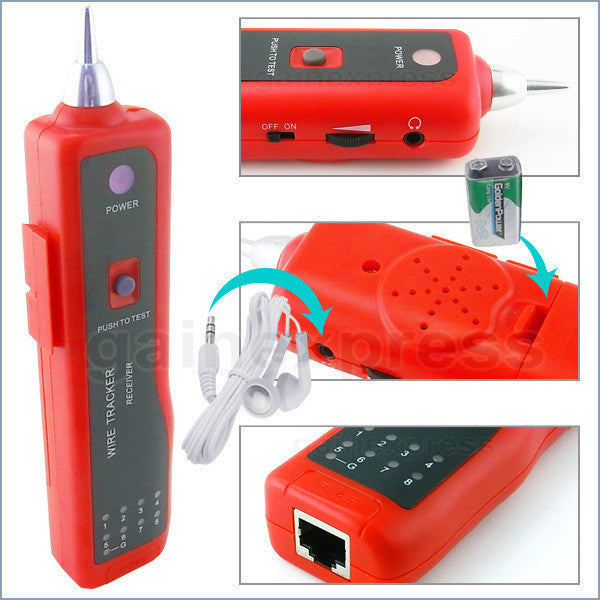 N03NF-806R Network LAN or Telephone Cable Wire Tracker Open Circuit Tester