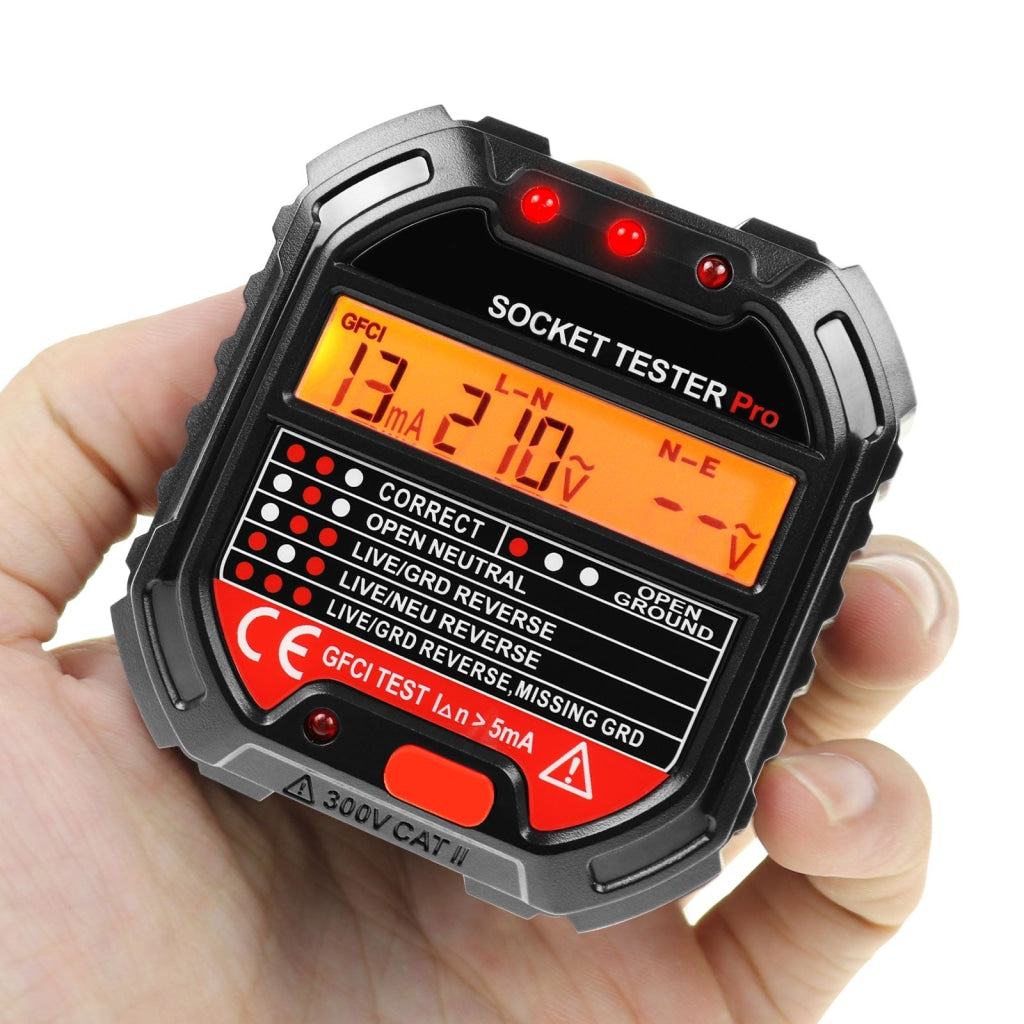 PCM-340 Socket Tester Receptacle Detector with Red Light Test Result I ...