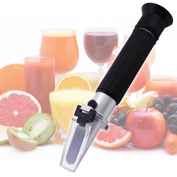 RHB-10ATC Portable 0-10% Brix Refractometer Fruit Vegetable Juice Wine Maple Sap