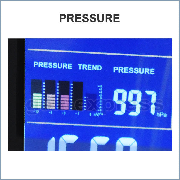 S08S620PV_3S Wireless Weather Station Indoor/Outdoor Temperature Humidity RH Air Pressure RCC DCF Barometer with Bar Chart + 3 sensors 110V / 220V