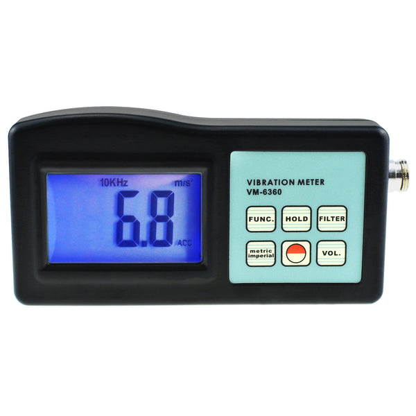 VM-6360 Digital Vibration Meter with LCD , Gauge Tester Analyzer