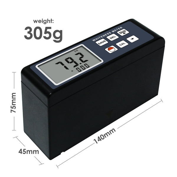WM-206 Whiteness Meter Leucometer 0~120 White Color Degree Tester
