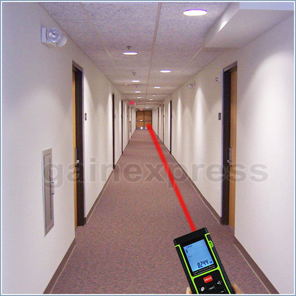 X01RZ-E40 Digital 40M Laser Distance Area Volume Pythagorean w/ Spirit Level Range Finder Tool