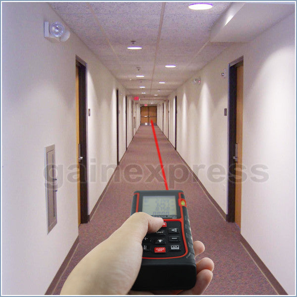 X01RZ-E60 Digital 60 Meter Laser Distance Area Volume Pythagorean w/ Spirit Level Industrial Use
