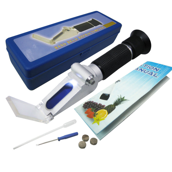 ZGRS-10ATC  0-10% ATC Handheld Salinity Refractometer w/ Built-in LED Light Source