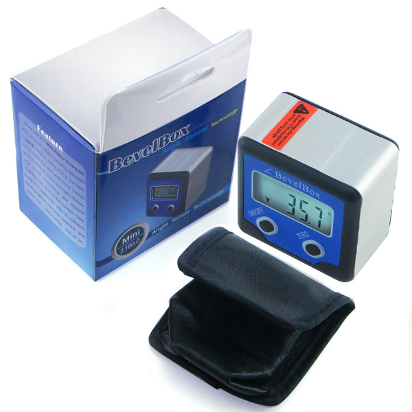 AG-0200BB Digital 360° (±180°) Bevel Box / Inclinometer with Magnets Protractor Angle Finder 0.1° Accuracy IP54 Rate