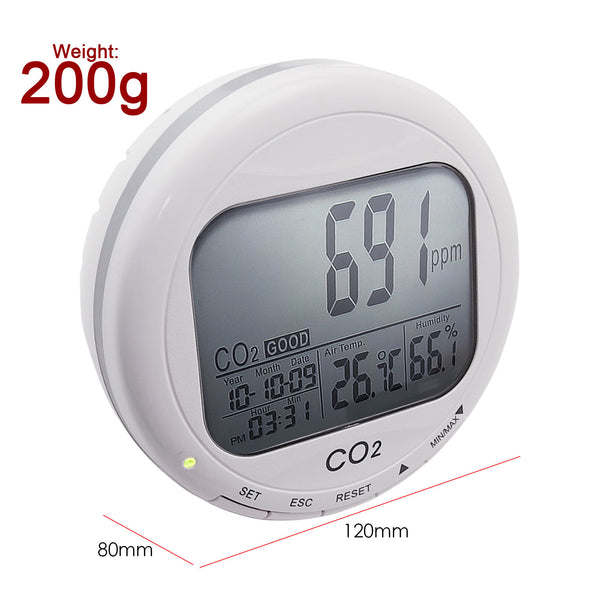 CO87 Desktop Indoor Air Quality Monitor Temperature Humidity RH CO2