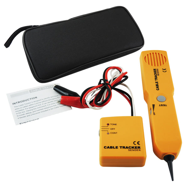 E04-026 Telephone Line Cable Tracker Wire Tracer Tester Sender and Reciever Kit Tone Continuity