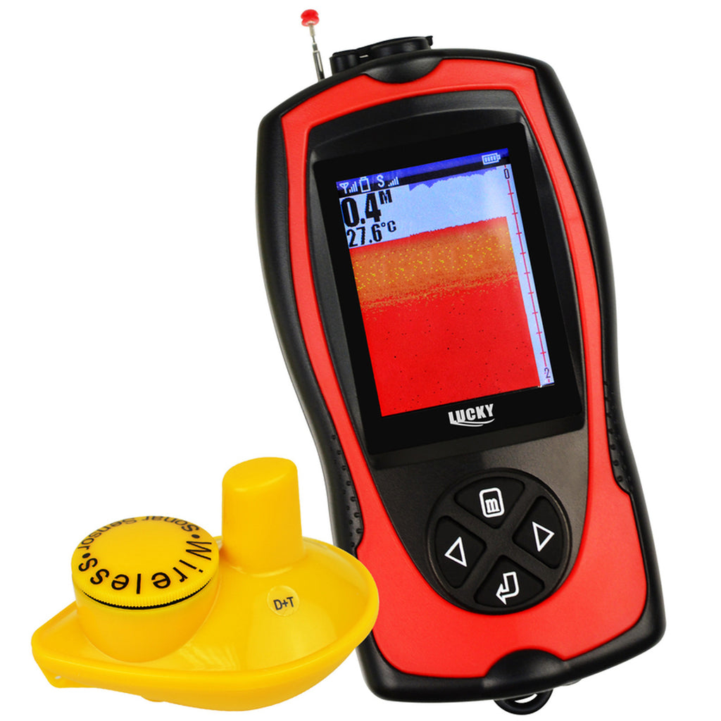 FF-1108-1CW Lucky Wireless Fish Finder 2~147ft Colored LCD Fishfinder Sensor Sonar Detector Fishing