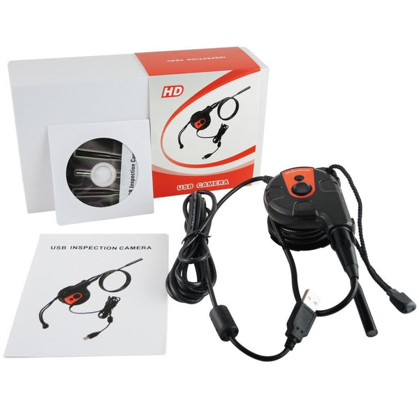 C0588AS USB HD 8.5mm Camera Video Inspection 6 LED Light Borescope Tape Style Endoscope