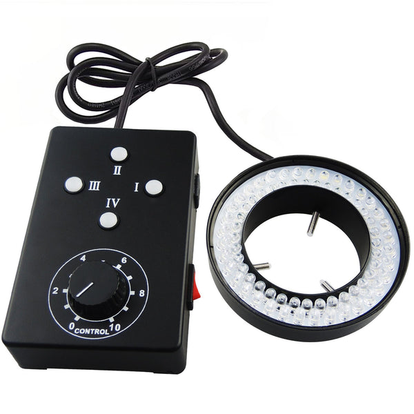 HS-72 Ring Light 62mm 72 LED Microscope Camera Illuminator Flash Lens