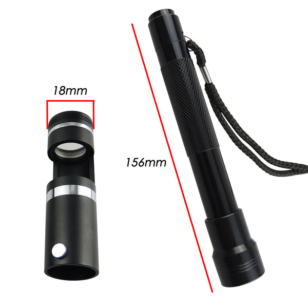 CLMG-7201 10x 18mm Handheld Darkfield Loupe, with Flashlight