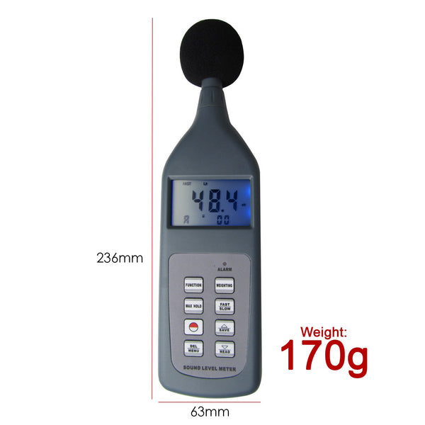 SL-5868P-BT Professional Sound Level Meter 30~130dB CD Software & Bluetooth