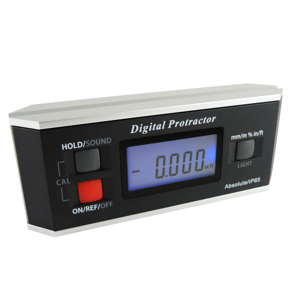 AG-82413B Digital Protractor Angle Finder Level Inclinometer Magnetic V-Groove 0~360 with Backlight IP65