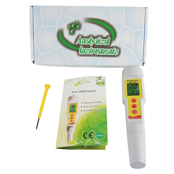 ORP-001 Pen-type ORP Temperature Meter Redox Thermometer (°C/ °F) -1999mV~1999mV Pool Aquarium