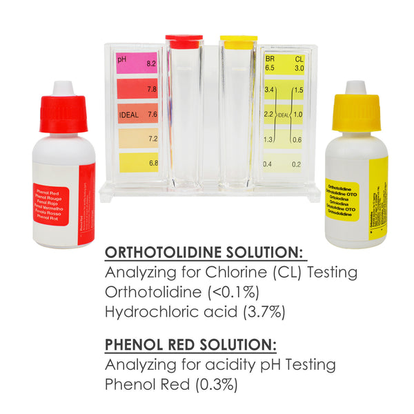 FC-003 Water ph Chlorine Tester Quality Pool CL2 Test Kit Chlorine HydroTools