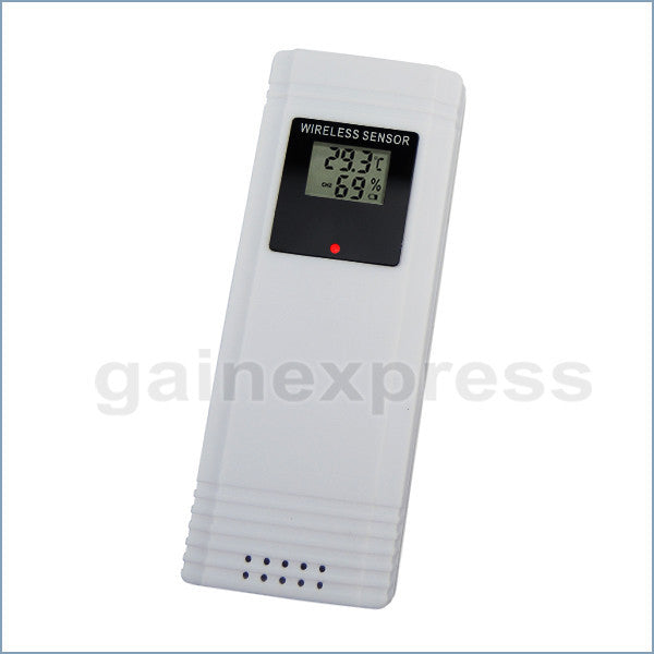 WS-002-2S Wireless Weather Forecast Station Indoor/Outdoor Temperature Humidity RH RCC DCF Thermometer 2 sensors Moonphase Alarm