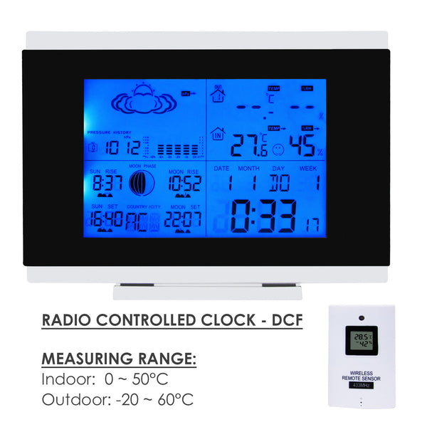 R01AOK-5018B_2S Digital Wireless Indoor Outdoor Weather Station Thermometer + 2 sensors