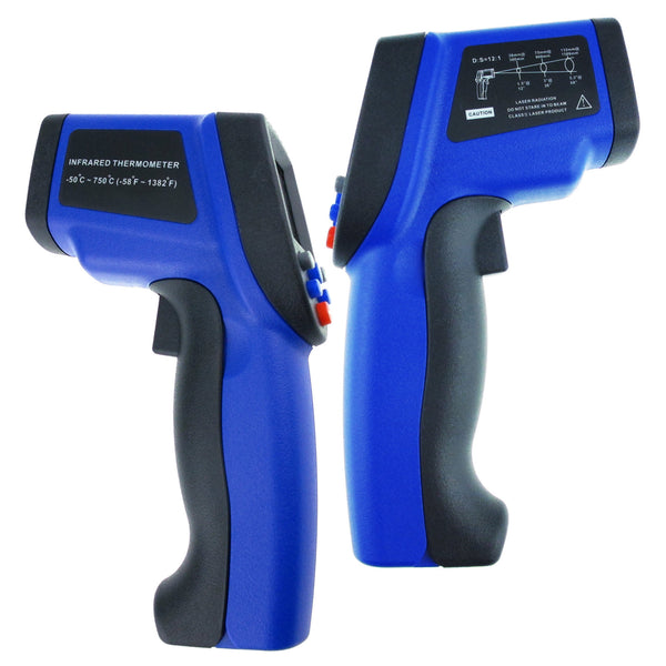 THE-34 -50~750°C/ -58~1382°F Non Contact Digital IR Infrared Laser Thermometer 12:1 DS Pyrometer